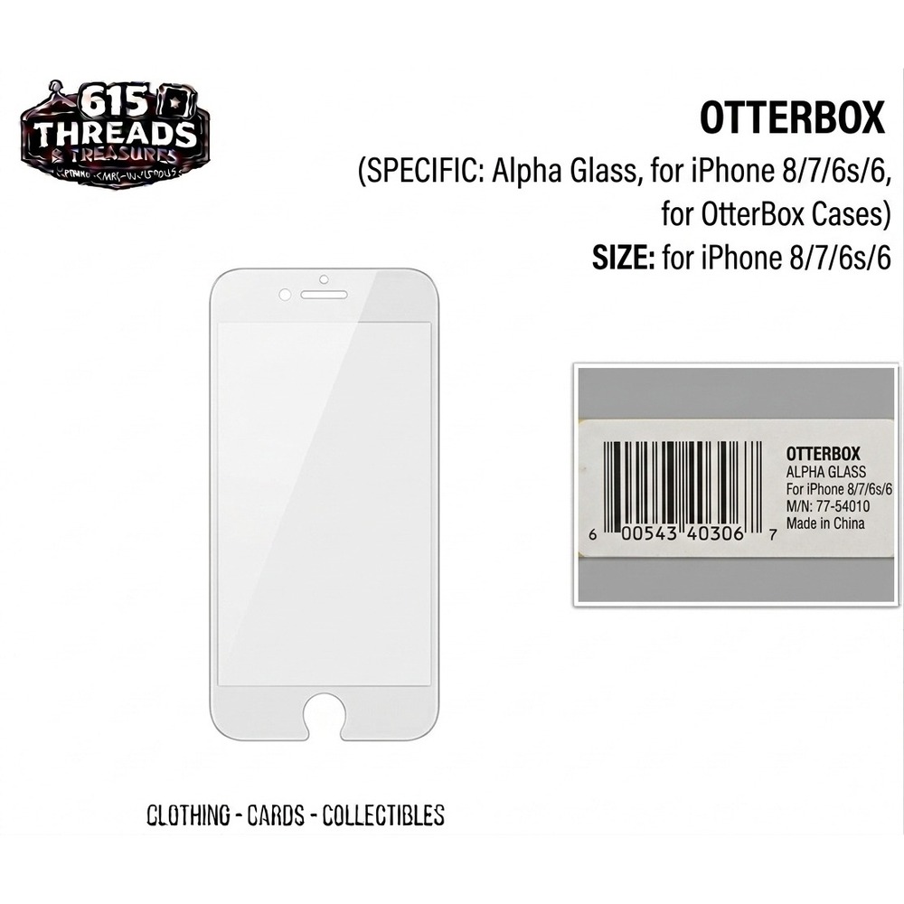 OtterBox Alpha Glass Screen Protector iPhone 8 7 6s 6 Clear 77-54010